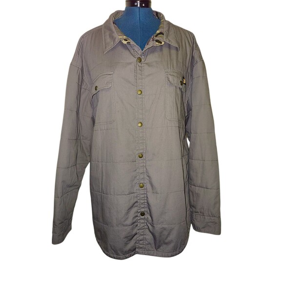 Dickies Chore Jacket Shacket Mens Size 3X Olive Green Quilted Lining Barn Coat - Picture 1 of 7